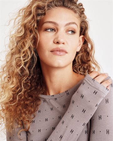 Hype The Detail - Tee Ls Cashmere Blend - Light Brown
